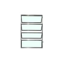 Janela Basculante, Vitro de aluminio 80x60cm