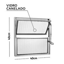 janela, basculante, vitro, vidro canelado REF 40x40 Alumínio janela, basculante, vitro, vidro canelado REF 40x40 Alumínio