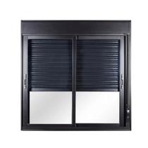 Janela com 2 Folhas de Correr e Persiana Integrada 1,20x2,00 Aluminio Preto