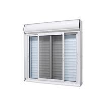 Janela com Persiana Integrada em Alumínio Branco Automatizada Caribe Max 120x120x14cm 110V c/ Tela Jap Janela com Persiana Integrada em Alumínio Branco Automatizada Caribe Max 120x120x14cm 110V c/ Tela Jap