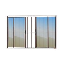 Janela Confort 4 Folhas com Grade Vidro Reflex 120cm X 150cm Brimak Janela Confort 4 Folhas com Grade Vidro Reflex 120cm X 150cm Brimak