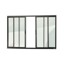 Janela Confort 4 Folhas Vidro Liso 100cm X 150cm Brimak Janela Confort 4 Folhas Vidro Liso 100cm X 150cm Brimak