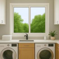 Janela Correr PVC 120x150x8 BCA 2 folhas com vidro liso Janela Correr PVC 120x150x8 BCA 2 folhas com vidro liso