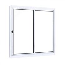 Janela de Aço de Correr 100x120cm 2 Folhas com Vidro Riobras Branco Janela de Aço de Correr 100x120cm 2 Folhas com Vidro Riobras Branco