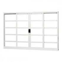 Janela de Aço de Correr 100x150cm 4 Folhas Minas Sul Mgm