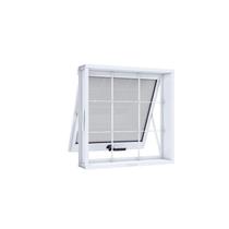Janela de Aço Maxim-Ar 50x50cm com Grade Quadrada e Vidro Riobras Janela de Aço Maxim-Ar 50x50cm com Grade Quadrada e Vidro Riobras
