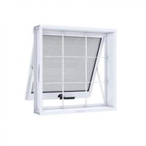 Janela de Aço Maxim-Ar 60x80cm 1 Folha com Grade Quadrada Riobras