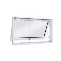 Janela de Aço Maxim-Ar 60x80cm com Grade Quadrada Facilita Lucasa
