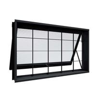 Janela de Aço Maximo Ar com Grade Quadrada 60x80x12cm Facilitá Lucasa