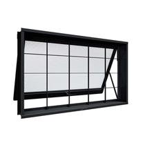Janela de Aço Maximo Ar com Grade Quadrada 60x80x7cm Facilitá Lucasa