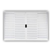 Janela de Aço Veneziana de Correr 100x100cm 4 Folhas Minas Sul Mgm