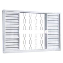 Janela de Aço Veneziana de Correr 120x200cm 6 Folhas Minas Sul MGM