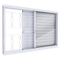 Janela de Aço Veneziana Lucasa Facilita Branco