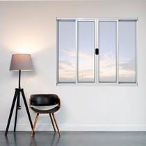 Janela de Alumínio 100x150cm 4 Folhas Fortline Atlântica