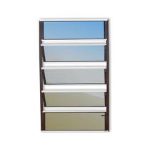 Janela de Alumínio Basculante 100x60cm Vidro Espelhado Plus Brimak