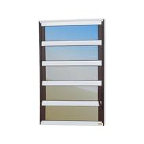 Janela de Alumínio Basculante 100x80cm Vidro Espelhado Elite Brimak Mix Corten