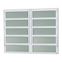 Janela de Alumínio Basculante 2 Seções 100x120cm Vidro Mini Boreal Elite Brimak Janela de Alumínio Basculante 2 Seções 100x120cm Vidro Mini Boreal Elite Brimak