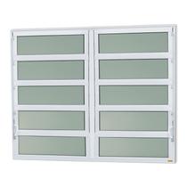 Janela de Alumínio Basculante 2 Seções 100x150cm Vidro Mini Boreal Elite Brimak