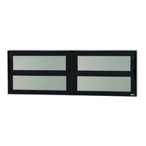 Janela de Alumínio Basculante 2 Seções 40x200cm Vidro Mini Boreal Elite Brimak Janela de Alumínio Basculante 2 Seções 40x200cm Vidro Mini Boreal Elite Brimak