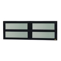 Janela de Alumínio Basculante 2 Seções 40x240cm Vidro Mini Boreal Elite Brimak Preto Janela de Alumínio Basculante 2 Seções 40x240cm Vidro Mini Boreal Elite Brimak Preto