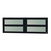 Janela de Alumínio Basculante 2 Seções 40x240cm Vidro Mini Boreal Elite Brimak Janela de Alumínio Basculante 2 Seções 40x240cm Vidro Mini Boreal Elite Brimak