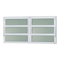 Janela de Alumínio Basculante 2 Seções 60x120cm Vidro Mini Boreal Elite Brimak Janela de Alumínio Basculante 2 Seções 60x120cm Vidro Mini Boreal Elite Brimak