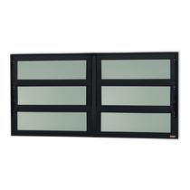 Janela de Alumínio Basculante 2 Seções 60x120cm Vidro Mini Boreal Elite Brimak Janela de Alumínio Basculante 2 Seções 60x120cm Vidro Mini Boreal Elite Brimak