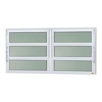 Janela de Alumínio Basculante 2 Seções 60x240cm Vidro Mini Boreal Elite Brimak Branco Janela de Alumínio Basculante 2 Seções 60x240cm Vidro Mini Boreal Elite Brimak Branco
