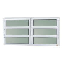 Janela de Alumínio Basculante 2 Seções 60x240cm Vidro Mini Boreal Elite Brimak Janela de Alumínio Basculante 2 Seções 60x240cm Vidro Mini Boreal Elite Brimak