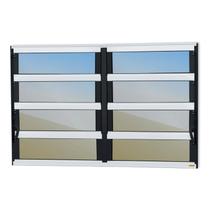 Janela de Alumínio Basculante 2 Seções 80x120cm Vidro Espelhado Elite Brimak Mix Preto