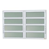 Janela de Alumínio Basculante 2 Seções 80x200cm Vidro Mini Boreal Elite Brimak