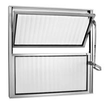Janela de Aluminio Basculante 40x100cm Ecosul Esquadrisul Cinza/Marrom Janela de Aluminio Basculante 40x100cm Ecosul Esquadrisul Cinza/Marrom