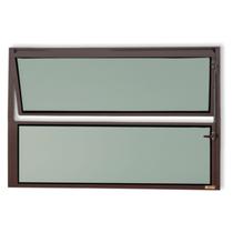 Janela de Alumínio Basculante 40x100cm Vidro Mini Boreal Master Brimak