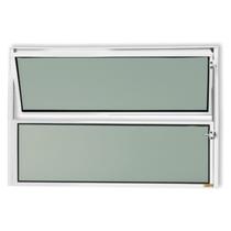 Janela de Alumínio Basculante 40x100cm Vidro Mini Boreal Master Brimak