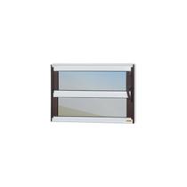 Janela de Alumínio Basculante 40x60cm Vidro Espelhado Elite Brimak Mix Corten