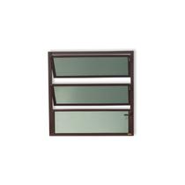 Janela de Alumínio Basculante 60x40cm Vidro Mini Boreal Plus Brimak Corten
