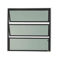 Janela de Alumínio Basculante 60x60cm Vidro Mini Boreal Master Brimak