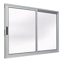 Janela de Alumínio Branco Vitro de Correr 2 Folhas Móveis Suprema Sem Grade CMC Classic - 1.20 (L) X 1.20 (A)