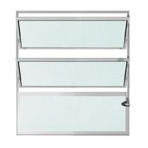 Janela de Alumínio Brilhante Vitro Basculante CMC Modular - 0.80 (L) X 0.80 (A)