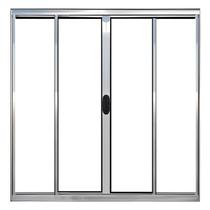 Janela de Alumínio Brilhante Vitro de Correr 4 Folhas Sem Grade CMC Modular - 2.00 (L) X 1.20 (A)