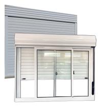 Janela De Alumínio Com Persiana Blackout Branco 160x120cm