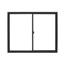 Janela de Aluminio Correr 100x120cm 2 Folhas Soft Preto Janela de Aluminio Correr 100x120cm 2 Folhas Soft Preto