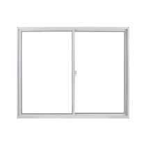 Janela de Alumínio de Correr 100x100cm 2 Folhas com Vidro Liso Linha Soft MGM Branco