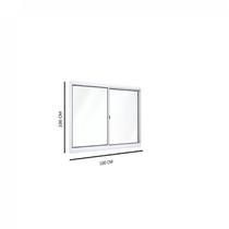 Janela de Alumínio de Correr 100x100cm 2 Folhas Riobras Branco Ullian Esquadrias Metálicas Janela de Alumínio de Correr 100x100cm 2 Folhas Riobras Branco Ullian Esquadrias Metálicas