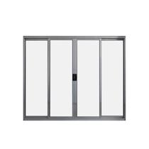 Janela de Alumínio de Correr 100x100cm 4 Folhas Hale Esquadrias Prata Janela de Alumínio de Correr 100x100cm 4 Folhas Hale Esquadrias Prata
