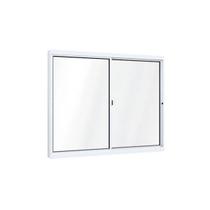 Janela de Aluminío de Correr 100x120cm 2 Folha 1 Fixa com Vidro Lucasa Ideale