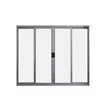 Janela de Alumínio de Correr 100x200cm 4 Folhas Hale Esquadrias Prata Janela de Alumínio de Correr 100x200cm 4 Folhas Hale Esquadrias Prata
