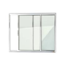 Janela de Aluminio de Correr 100x80cm 2 Folhas com Vidro Liso Confort Brimak