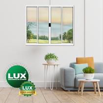 Janela de Alumínio de Correr 120x120cm 4 Folhas sem Grade Plus Lux Esquadrias Janela de Alumínio de Correr 120x120cm 4 Folhas sem Grade Plus Lux Esquadrias