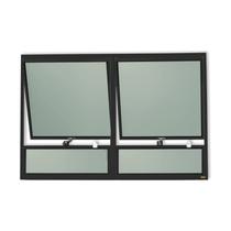 Janela de Alumínio Maxim-Ar 2 Seções 80x120cm Vidro Mini Boreal Plus Brimak Preto